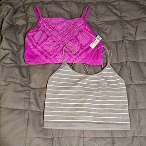 No Boundaries set of 2 Bralettes XXL